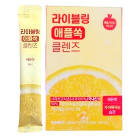 Raibling Asabi Cleanse Lemon Flavored Apple Soak 30 sachets for 30 days / 라이블링 애사비 클렌즈 레몬맛 애플쏙 30포 30일분