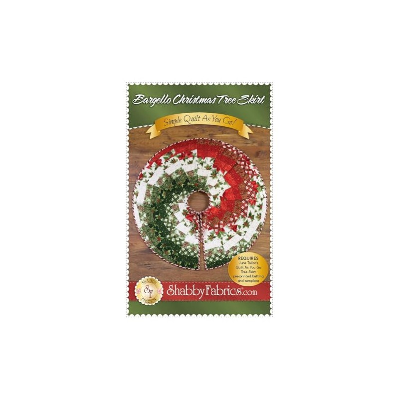 Shabby Fabrics Bargello Christmas Tree Skirt Pattern Large