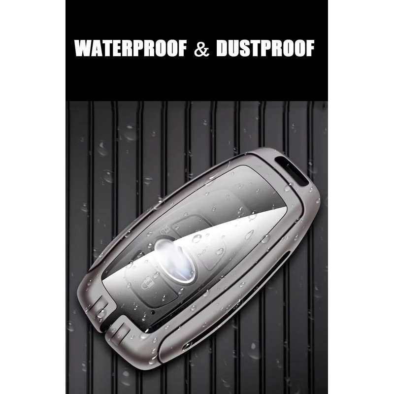 ontto Alloy Leather Car Key Fob Cover Fit for Subaru