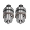 2 Set Heavy Duty Drill Chuck 3 Claw Aluminum Alloy