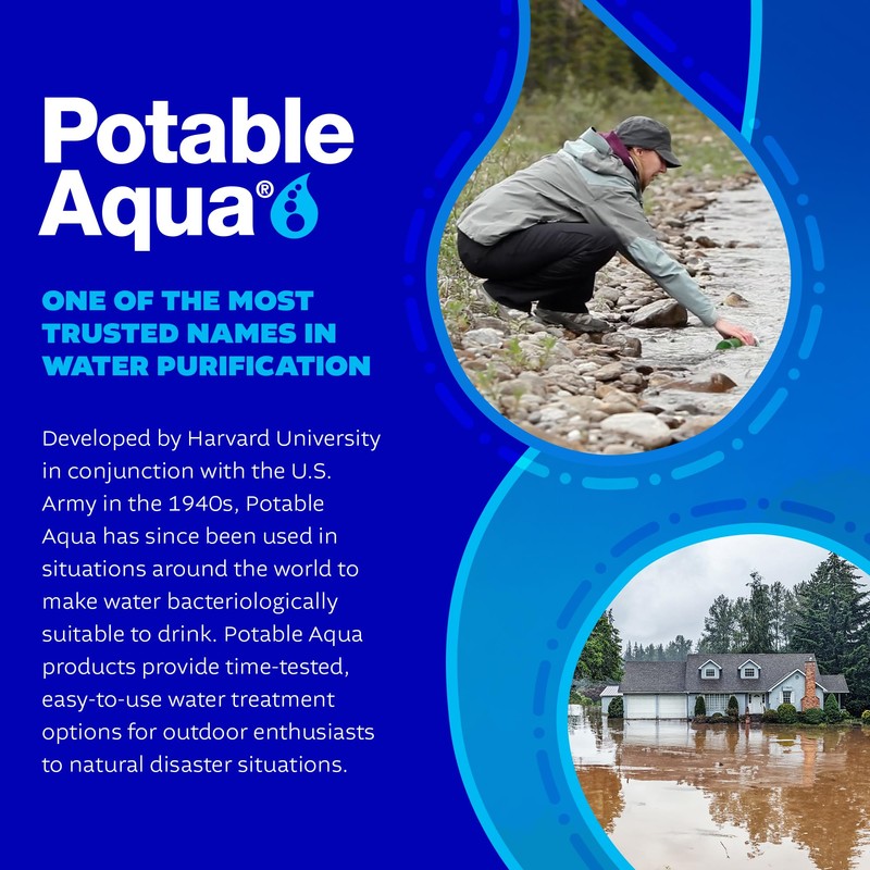 Potable Aqua Water Purification Treatment - Portable Drinking Water Treatment