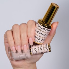 DND Gel DC Sheer Polish Set - 1 each of Gel Polish and Nail Polish, Gatsby Ghost, 0.5 Fl Oz