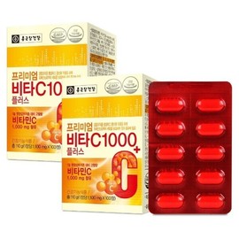 Chong Kun Dang Health Premium Vitamin C 1000 Plus 2 Boxes 200 Days Supply 542663 / 종근당건강 프리미엄 비타민C 1000 플러스 2박스200일분 542663
