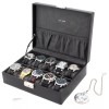Tech Swiss Watch Box Storage Case Leather For 10 Watches