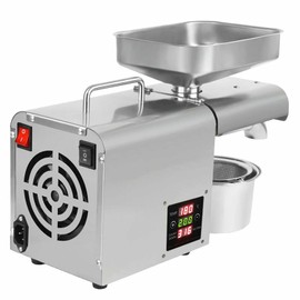 Oil Press Machine Automatic Oil Extractor - Commercial Automatic Oil Press Machine - for Commercial Home Use Stainless Steel Electric Oil Press for Nuts Walnut Linseed Almond Rapeseed Sesame