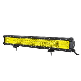 AUXTINGS 22 inch 324W LED Light Bar Amber Yellow Spot Flood Beam Work Light Fog Driving Lamp for Trucks Tractor 4X4 Boat Off Road 12V 24V Waterproof IP67