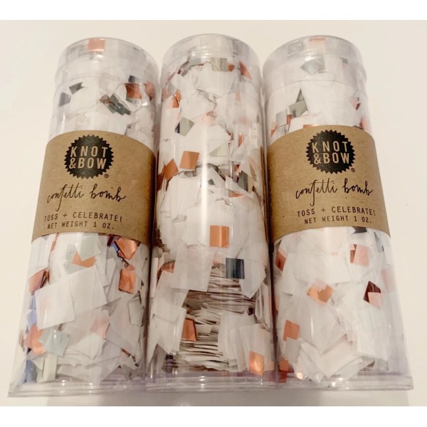 Anthropologie Confetti Bomb 3-pack (wht/ copper) **Bulk Discounts**