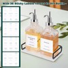 BathAce Coffee Syrup Dispenser for Coffee Bar, Clear Glass Syrup
