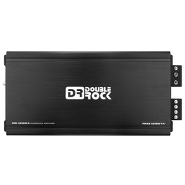 DR Double Rock DR-1200.1 Amplifier Car Audio 1200 Watt Class D Subwoofer Amplifier Monoblock Highs Amp with Bass Knob Level Remote Control Car Amp 1200W Car Audio Amplifier