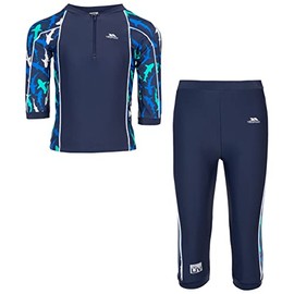 Trespass Kids Smiley 2 Piece Swim Set, Shark pattern