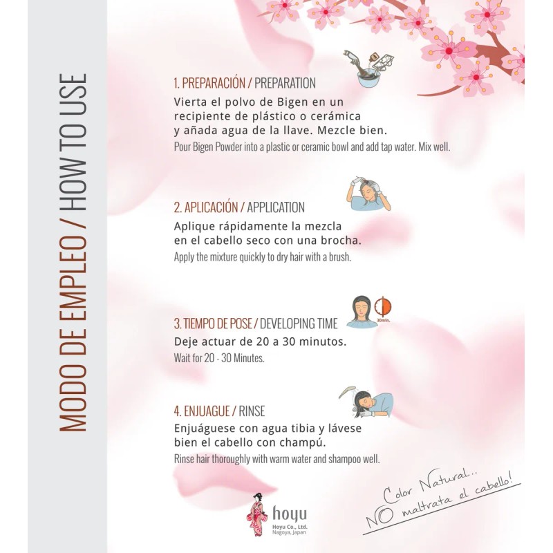 Tinte Bigen Tinte para cabello tono 48 castaño intenso para