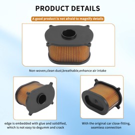 AHL 13780HM8100 Air Filter Compatible with HYOSUNG Comet GT125 GT125R GT250 GT250R GT650 GT650R GT650S，Aquila GV650 2004 2005 2006 2007 2008 2009 2010 2011 2012