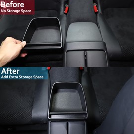 CHEAYAR Car Back row Seat Organizer, Storage Organizer Between Seat Fit forFit for Subaru BRZ 2022 2023 & Fit for Toyota 86 2022 2023, ABS Armrest Box Upper Storage Box