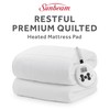 Sunbeam Premium Quilted Electric Heated Mattress Pad Twin 39" x