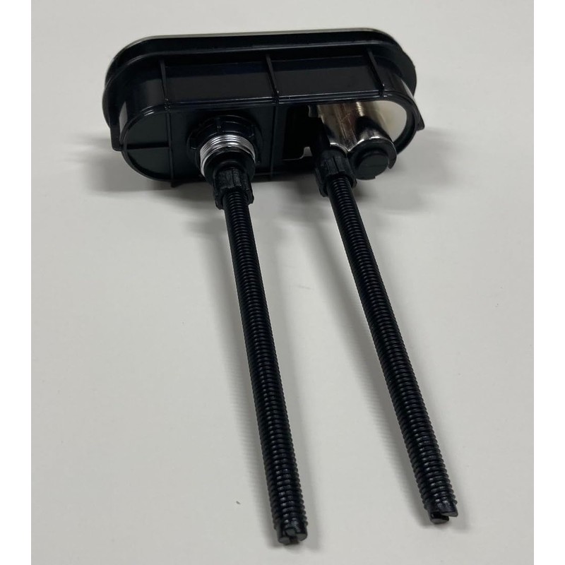 Chrome Oval Dual Flush Button (4.5-inch X 1.5-inch) (5-inch rods)