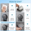 4-Arm Swivel Towel Rack, Zynuhmo 4 Tiers Adjustable Suction Cup