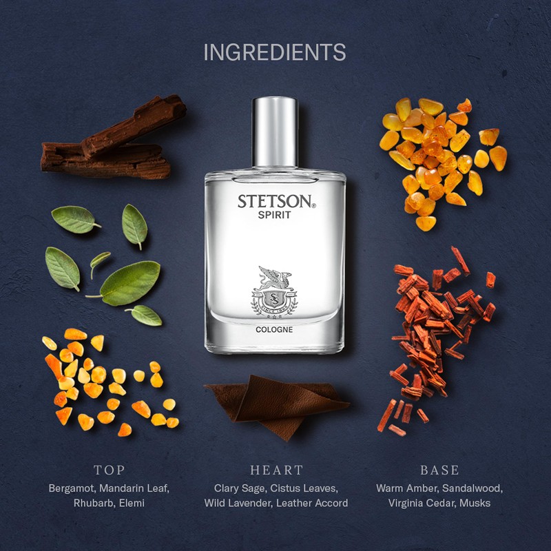 Stetson Spirit 1.7 oz Cologne w/ 1.5mL Legend Vial