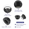 sourcing map M6x1mm Flange Nylon Insert Lock Nuts, 20Pcs Aluminum