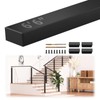 Gyykzz 6'6" Black Cable Railing Handrail, Stainless Steel T304 Rectangular