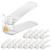 Vzpinko Clear Shoe Slot Organizers 12PACK Shoe Stacker Rack Organizer