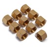LTWFITTING 1/4-Inch Brass Compression Cap Stop Valve Cap,Brass Compression Fitting(Pack