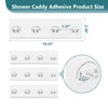 KaiwayInno 4 Pack Shower Caddy Adhesive Replacement, Strong Shower Shelf