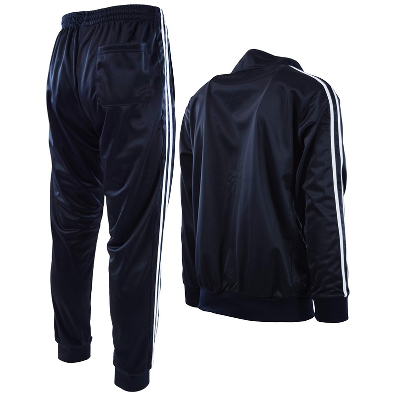 ChoiceApparel Mens Athletic 2 Piece Tracksuit Set (XL, 888-Navy)