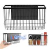 JNYLLN Magnetic Spice Rack for Refrigerator, Magnetic Basket Organizer Shelf