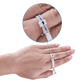 Handy Plastic Measurer Ring Sizer Measures Ring Sizes UK - A to Z for Men/Women -UK Seller