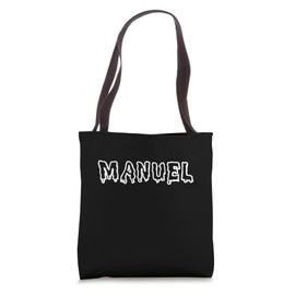 Scary Name Manuel Creepy Horror Font Tote Bag