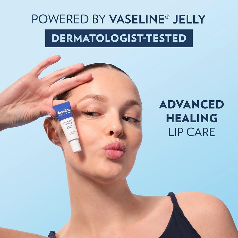 Vaseline Lip Therapy Fórmula avanzada 0.35 oz, Paquete de 4