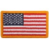 Rothco American Flag Patch - Hook Back (Flag/Yellow Border Normal)