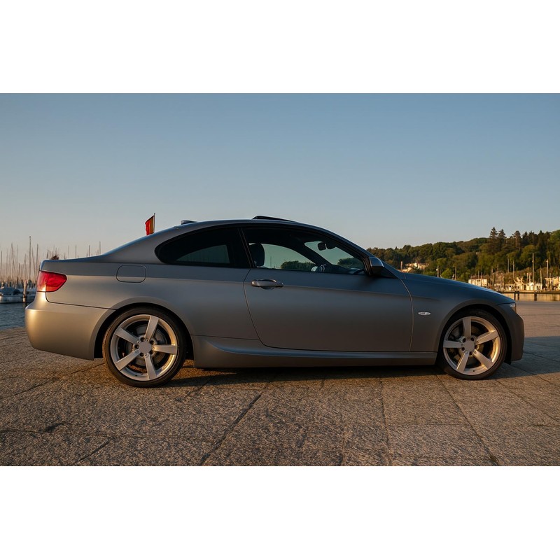 Matte Gun Metal Grey Vinyl Wrap Roll with Air Release