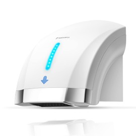 modunful Hand Dryers for Bathrooms Commercial, Electric Hand Dryer Touchless, Extra Quiet Low Noise(40db), Wall Mounted Type(1600) White