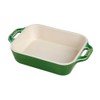 Staub Ceramic Rectangular Baking Dish 7.5 x 6-inch Basil