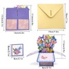 IHCEMIH Mothers Day Card, 3D Pop Up Butterfly Floral Bouquet
