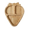 Nuby Bamboo Strawberry Shaped Plate, Weaning Tableware, Suitable from 12