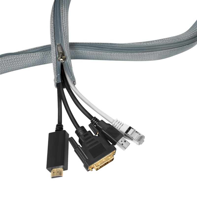 LogiLink KAB0072 Cable Sleeve with Zip to Protect Cables and