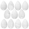 mookaitedecor 5pcs 20x30mm Natural Clear Quartz Crystal Cabochons for Jewellery