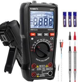 KAIWEETS KAIWEETS Multimeter mit 4000 Z?hlungen, Digital Multimeter mit True RMS Auto-Range,Strommessger?t misst Spannung, Strom, Widerstand, Durchgang, Frequenz.