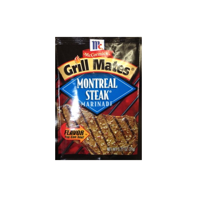 McCormick Grill Mate MONTREAL STEAK Marinade .71oz (25 Packets)