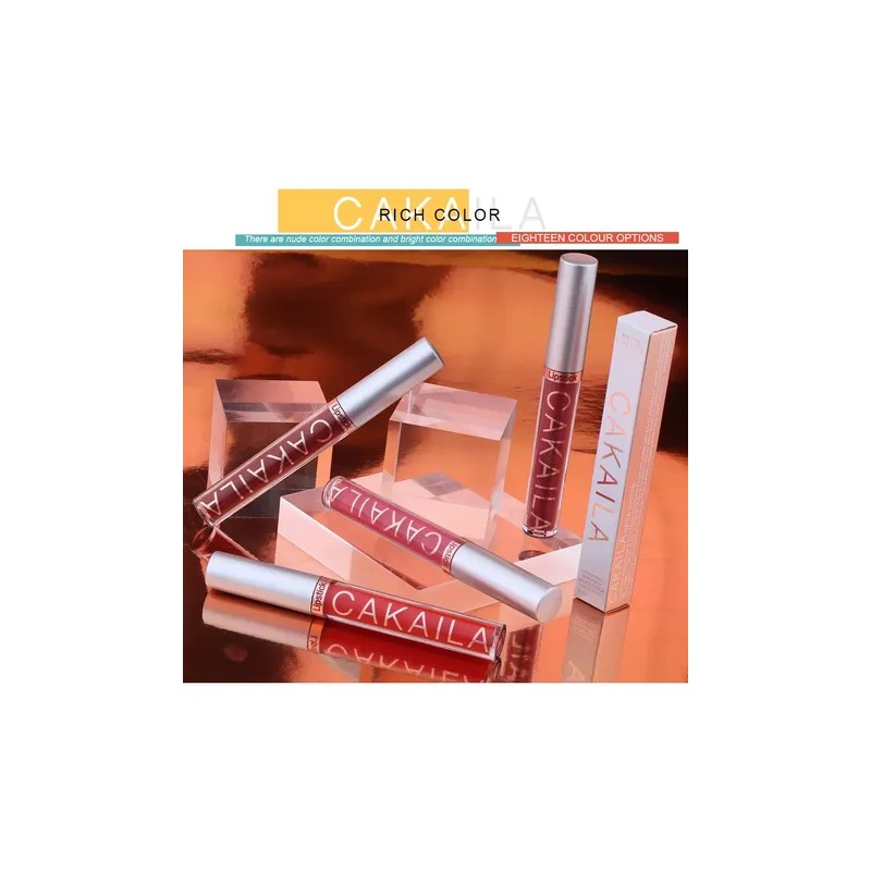 Cakaila 1pc Brillo Labial Impermeable Mate.