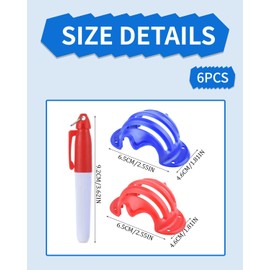 KGDUYC Pack of 2 Golf Ball Markers Golf Ball Line Drawing Marking, Golf Ball Alignment Tool Liner Ball Marker, Golf Ball Liner Marker with 4 Golf Ball Marker Pens - Hollow Style