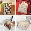 TOPTIME 3 Pack Mini Jute Tote Bag with Bear Prints