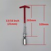 Spark Plug Wrench 13/16 Inch (21mm) ,Long Extended handle, T-handle
