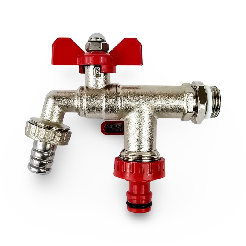 Wärmer System Outside Garden Tap Butterfly Handle with Sealing PTFE,