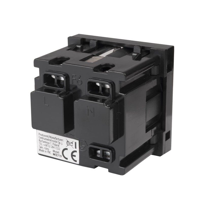 Schuko flush mount socket outlet without frame protective contact socket