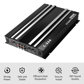 KUERL 5800W Car Amplifier 4-Channel Audio Stereo System Amp Class A/B Truck US Y1I5
