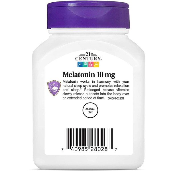 21st Century 21st Century Melatonin 10 Mg Prolonged Release, 120