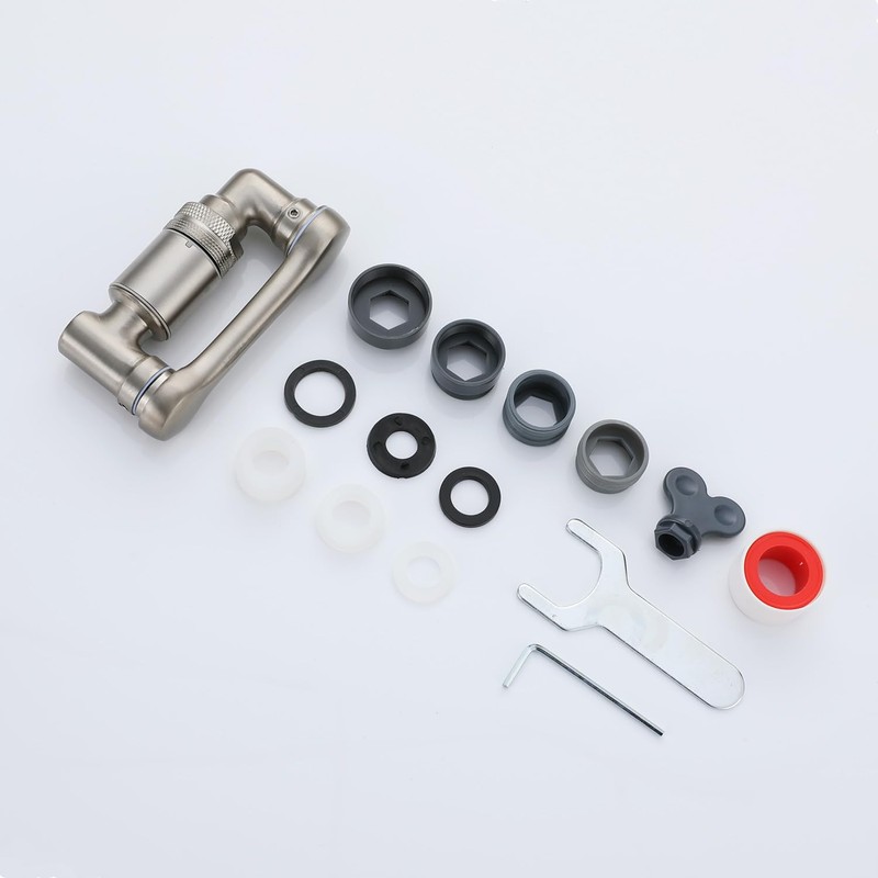 ROLYA 1080 Degree Rotating Faucet Extender Kitchen Sink Aerator Extension